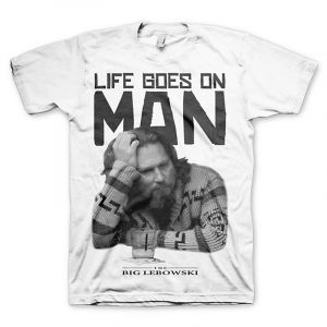 Big Lebowski printed t-shirt Life Goes On Man | S, M, L, XL, XXL