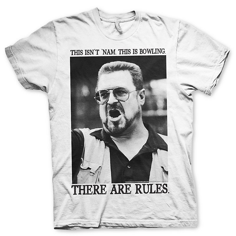 Big Lebowski printed t-shirt There Are Rules Licenced