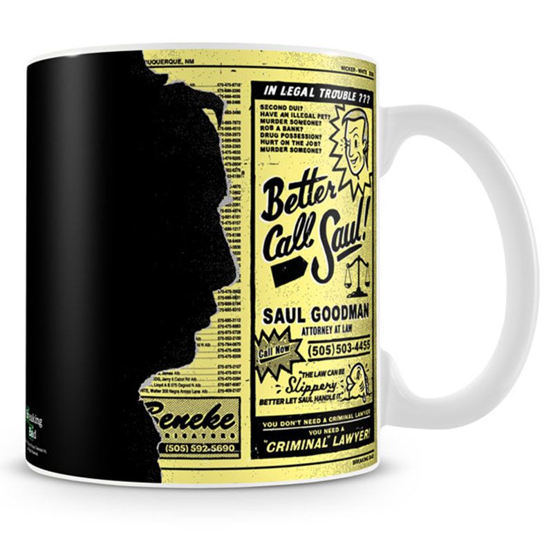 Breaking Bad coffe mug Saul Goodman Ad Licenced