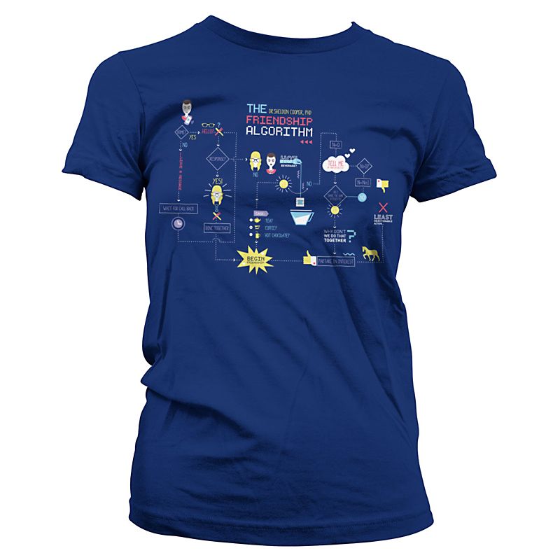 The Big Bang Theory Printed T-Shirt The Friendship Minions Algorithm Licenced