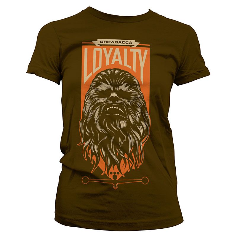 Star Wars Episode VII Girly Tee Chewbacca Loyalty Licenced