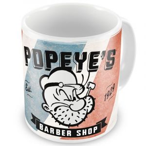 Popeye coffe mug Barber Shop