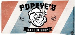 Popeye coffe mug Barber Shop Licenced
