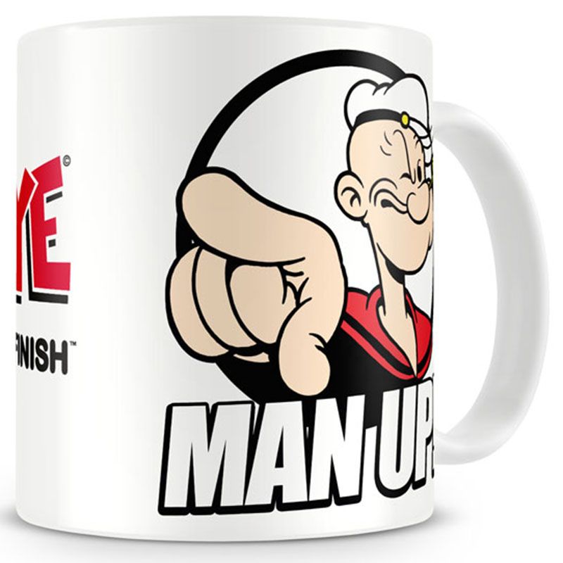 Popeye coffe mug Man Up Licenced