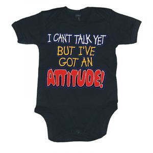 Baby Bodys Can´t Talk But Got Attitude | 12 Months, 6 Months