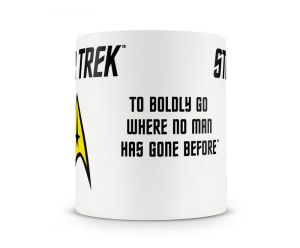 Star Trek coffe mug Boldly Licenced