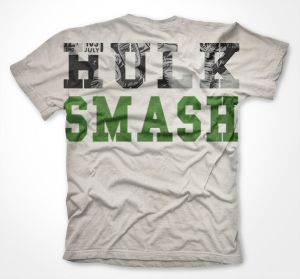 Allover printed t-shirt The Hulk Licenced