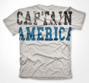 Allover printed t-shirt Captain America Marvel Licenced