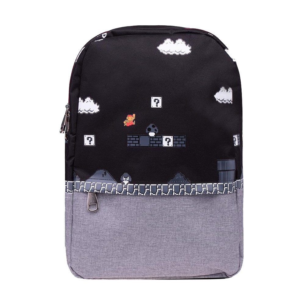 Super Mario Backpack 8-bit Placed Print Difuzed