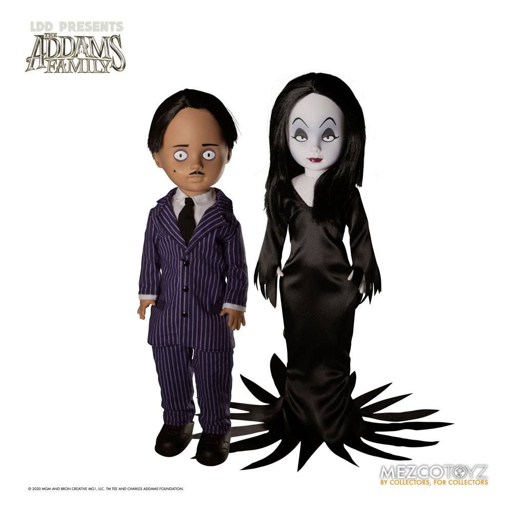 The Addams Family Living Dead Dolls Gomez & Morticia 25 cm Mezco Toys