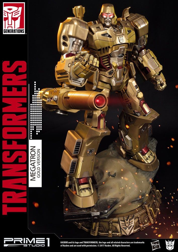 Transformers Generation 1 Statue Megatron Gold Version 59 cm Prime 1 Studio