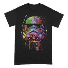 Star Wars T-Shirt Paint Splats Helmet Size L