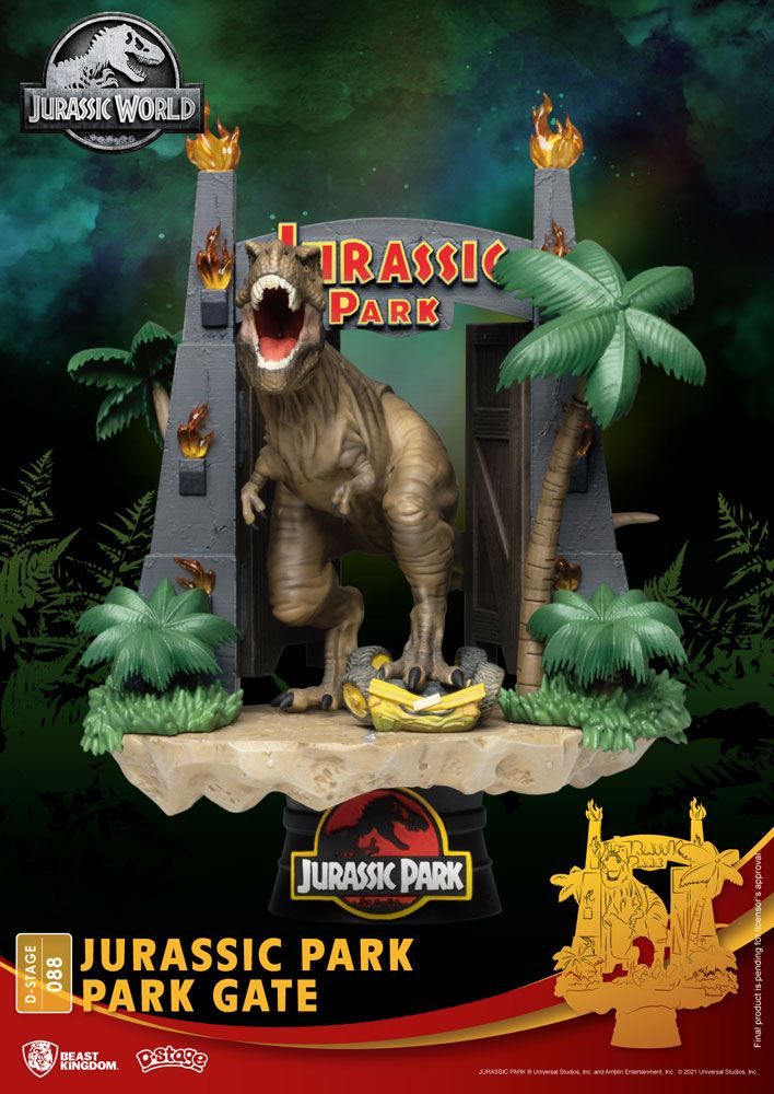 Jurassic Park D-Stage PVC Diorama Park Gate 15 cm Beast Kingdom Toys