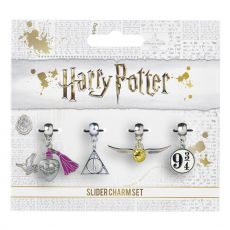 Harry Potter Charm 4-Pack Snitch/Deathly Hallows/Platform 9 3/4/Love Potion (silver plated)