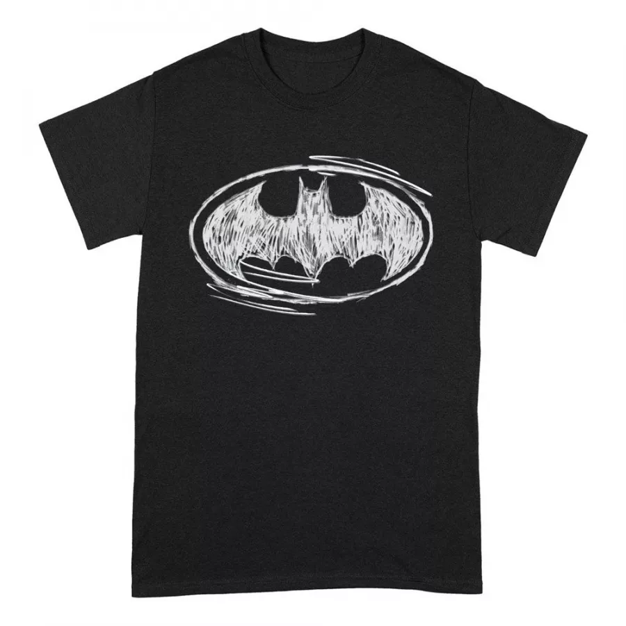Batman T-Shirt Sketch Logo Size M PCMerch