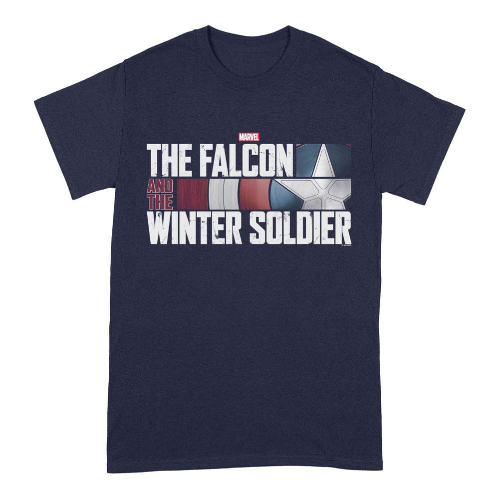 The Falcon and the Winter Soldier T-Shirt Action HR Logo Black Size L PCMerch