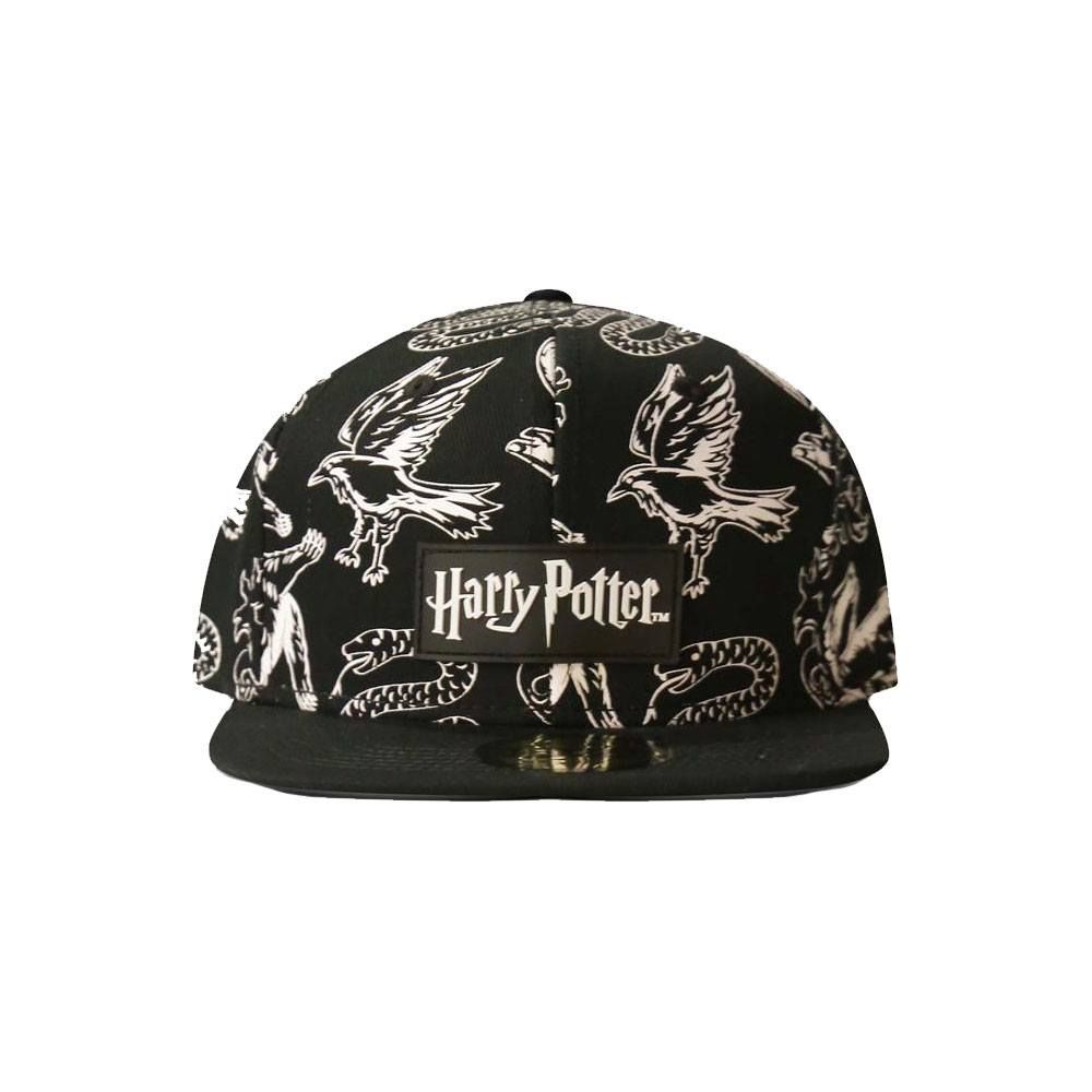 Harry Potter Snapback Cap Heraldic Animals BW Difuzed