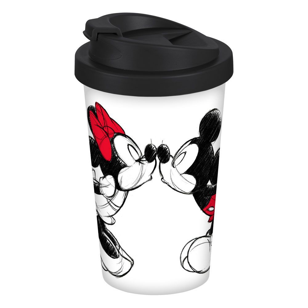 Disney Travel Mug Mickey Kiss Sketch Geda Labels