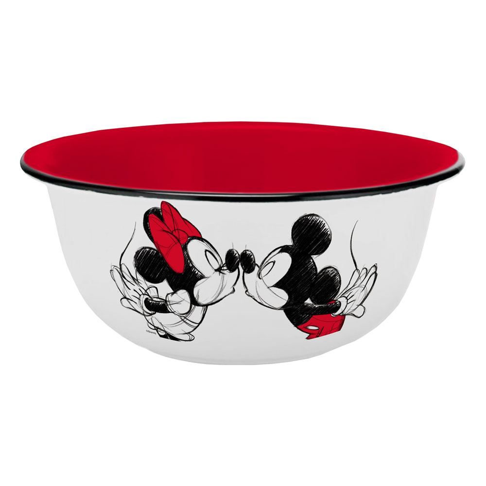 Disney Bowl Mickey Kiss Sketch Red Geda Labels