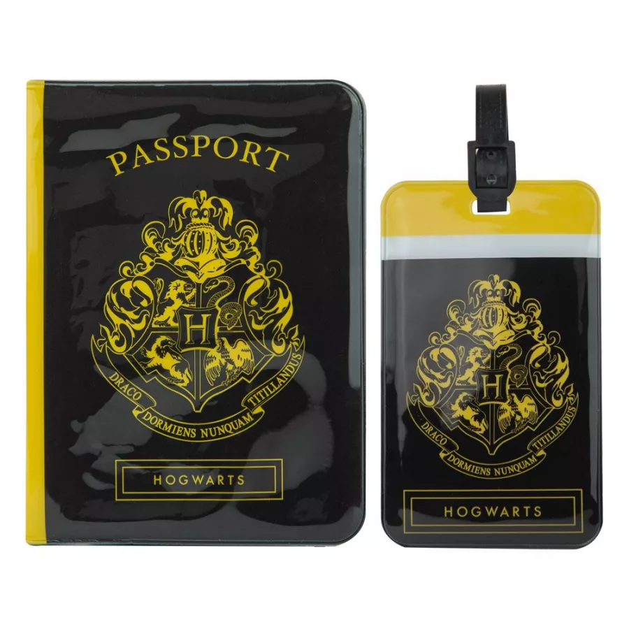 Harry Potter Passport Case & Luggage Tag Set Hogwarts Cinereplicas
