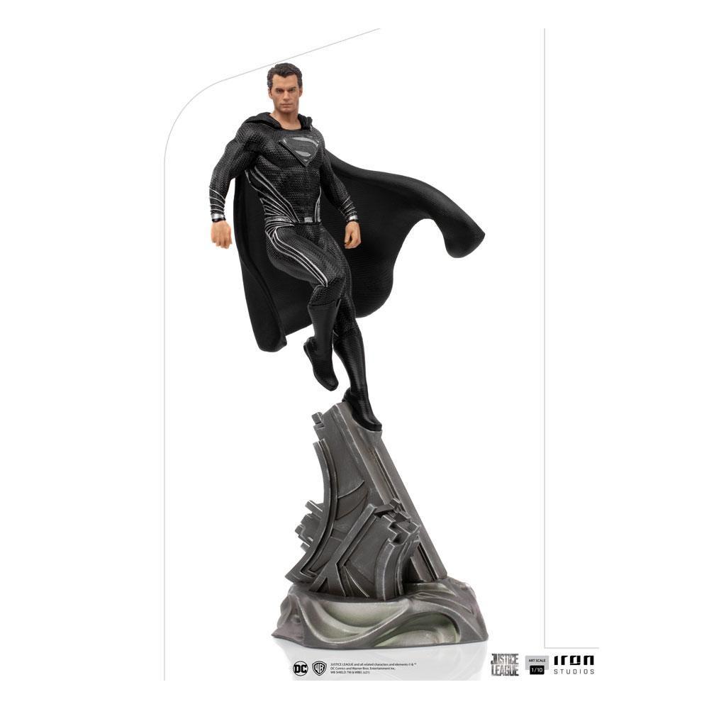 Zack Snyder's Justice League Art Scale Statue 1/10 Superman Black Suit 30 cm Iron Studios