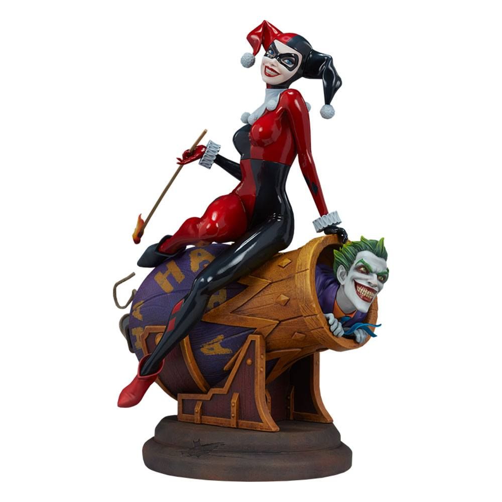 DC Comics Diorama Harley Quinn and The Joker 35 cm Sideshow Collectibles