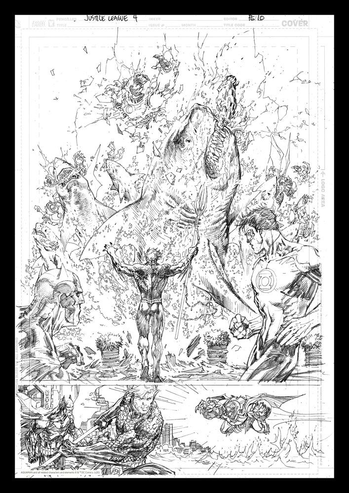 DC Comics Art Print Aquaman Comic Book Art Print 42 x 30 cm FaNaTtik