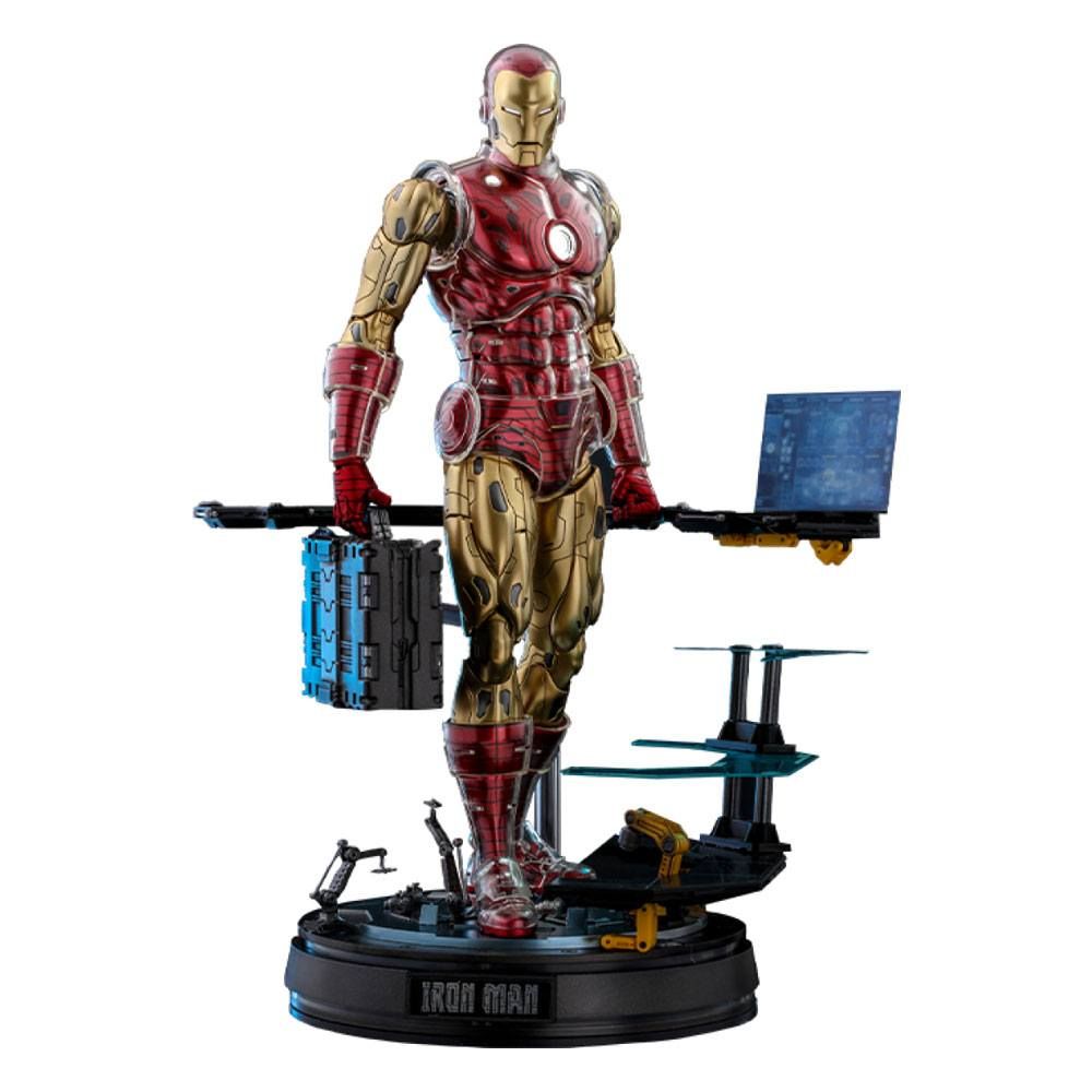 Marvel The Origins Collection Comic Masterpiece Action Figure 1/6 Iron Man Deluxe Version 33 cm Hot Toys