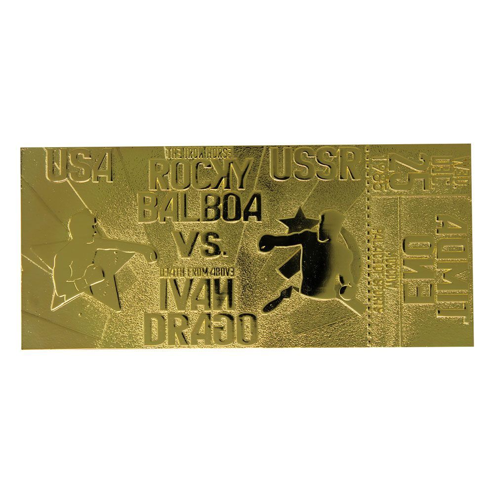 Rocky IV Replica East vs. West Fight Ticket (gold plated) FaNaTtik