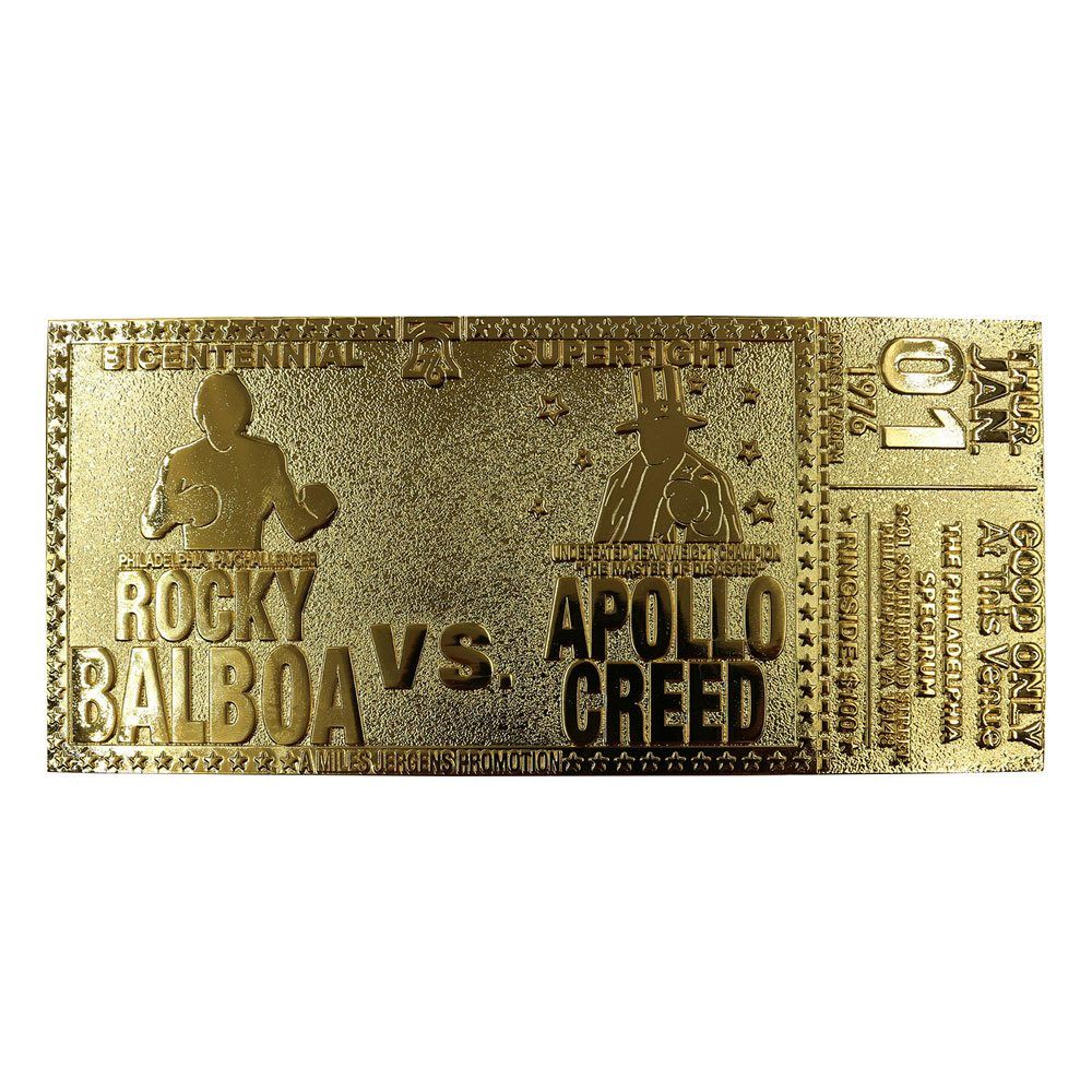 Rocky Replica 45th Anniversary Bicentennial Superfight Ticket (gold plated) FaNaTtik