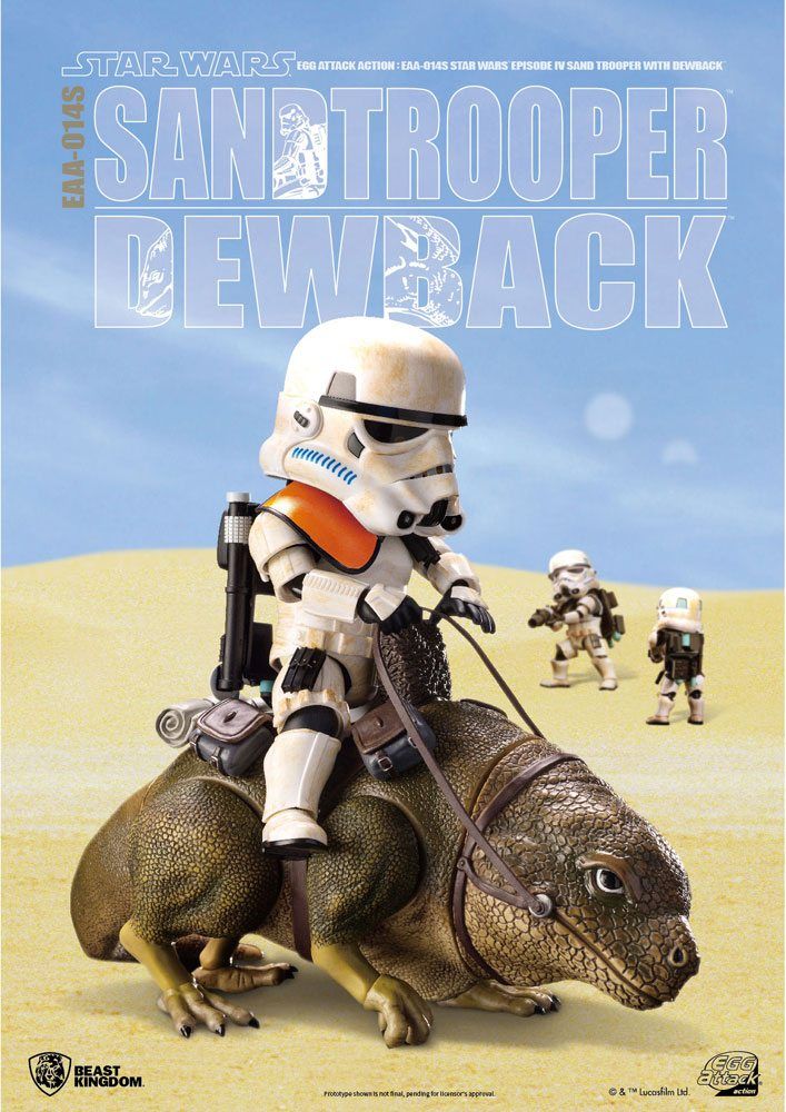 Star Wars Episode IV Egg Attack Action Figure 2-pack Dewback & Sandtrooper 9/15 cm Beast Kingdom Toys