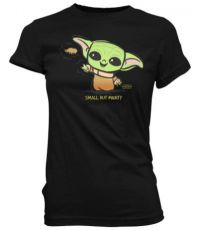 Star Wars The Mandalorian Loose POP! Tees Ladies T-Shirt Cute Child Force Size XL