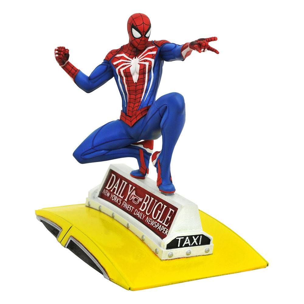 Spider-Man 2018 Marvel Video Game Gallery PVC Statue Spider-Man on Taxi 23 cm Diamond Select
