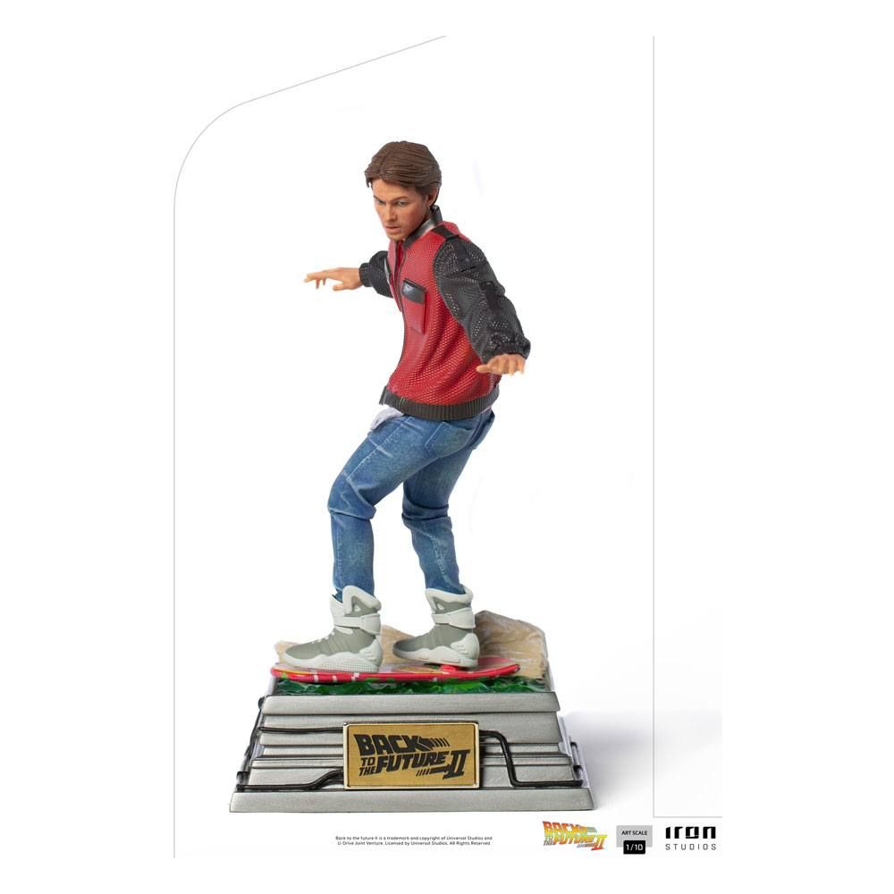 Back to the Future II Art Scale Statue 1/10 Marty McFly on Hoverboard 22 cm Iron Studios