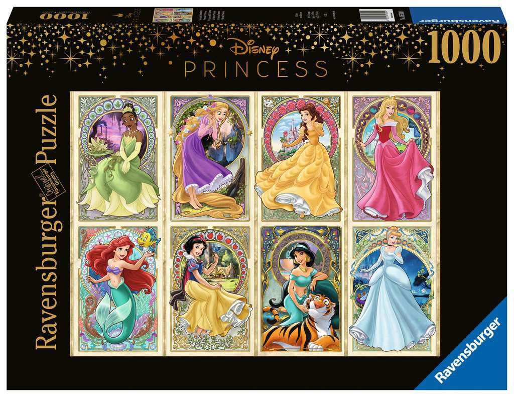 Disney Princess Puzzle Art Nouveau Princesses (1000 pieces) Ravensburger