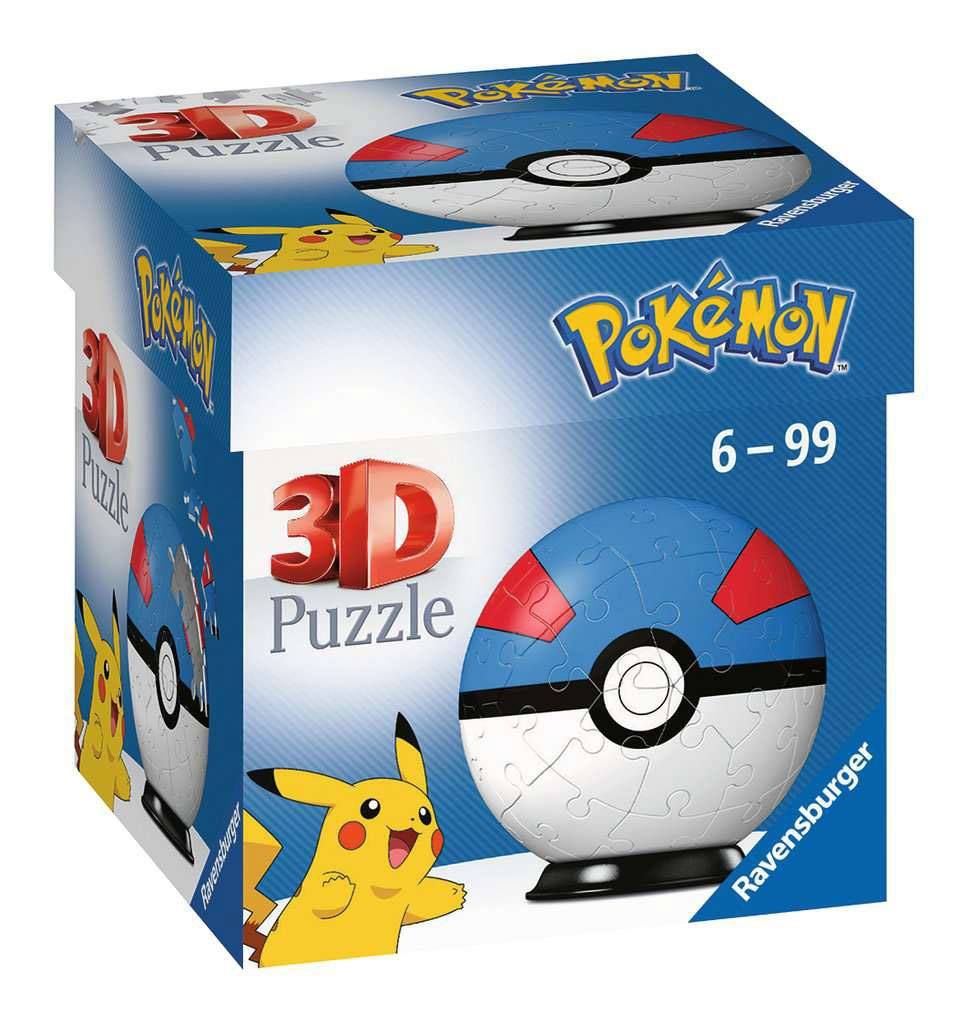 Pokémon 3D Puzzle Pokéballs: Great Ball (55 pieces) Ravensburger