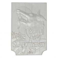 An American Werewolf in London Replica Slaughtered Lamb Pub Sign (silver plated)