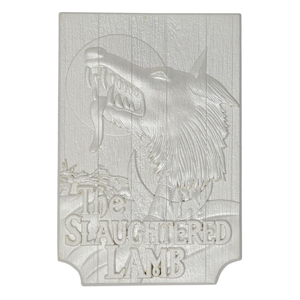 An American Werewolf in London Replica Slaughtered Lamb Pub Sign (silver plated) FaNaTtik