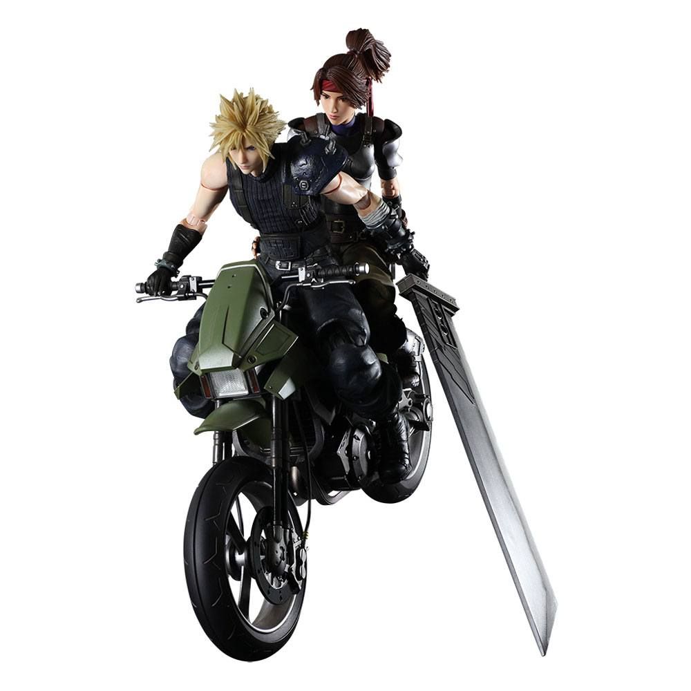Final Fantasy VII Remake Play Arts Kai Action Figures & Vehicle Jessie, Cloud & Bike Square-Enix