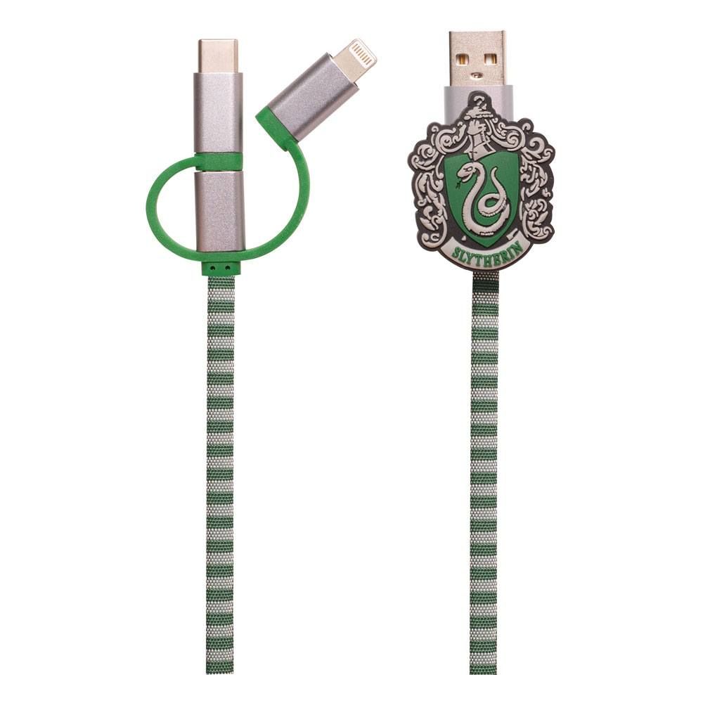 Harry Potter Retractable Hogwarts Scarf Cable 3in1 Slytherin Thumbs Up