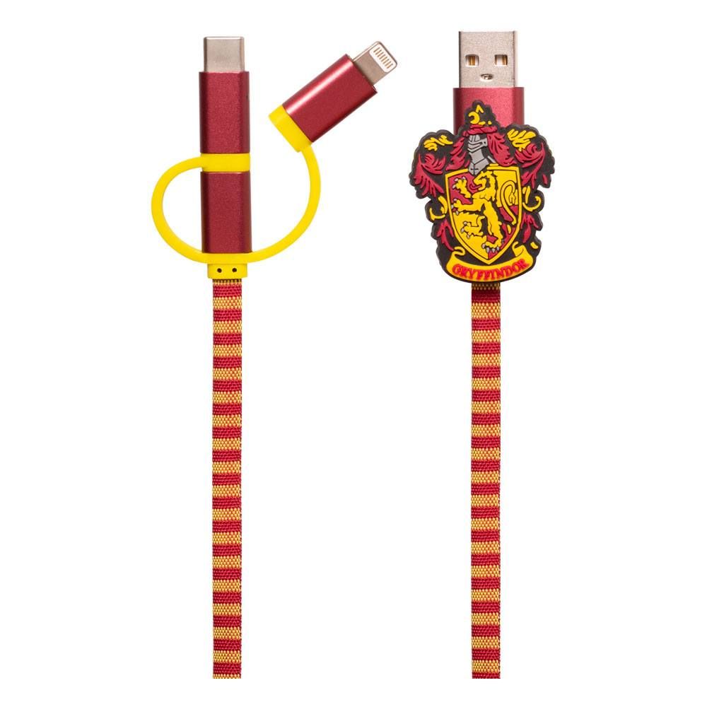 Harry Potter Retractable Hogwarts Scarf Cable 3in1 Gryffindor Thumbs Up