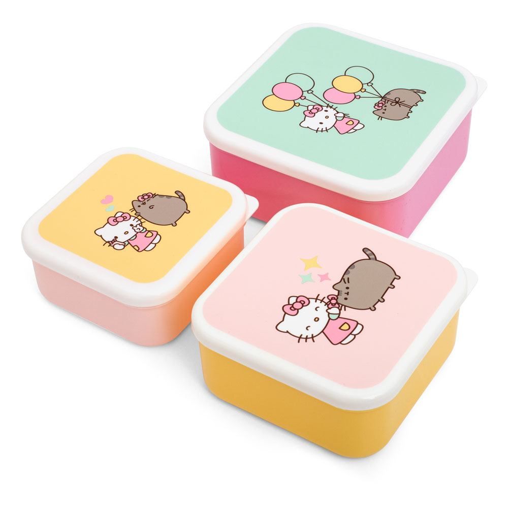 Pusheen Snack Box Set Hello Kitty Thumbs Up
