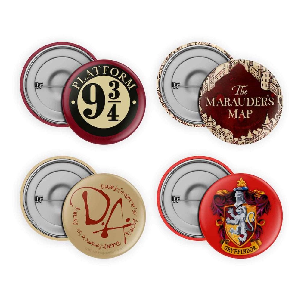 Harry Potter Pin-Back Buttons 4-Pack Collection SD Toys