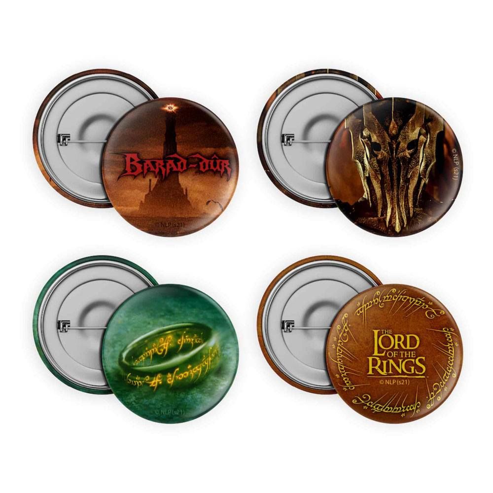 Lord of the Rings Pin-Back Buttons 4-Pack Collection SD Toys