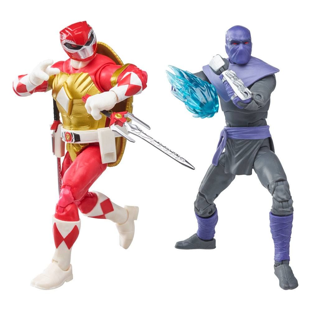 Power Rangers x TMNT Lightning Collection Action Figures 2022 Foot Soldier Tommy & Morphed Raphael Hasbro