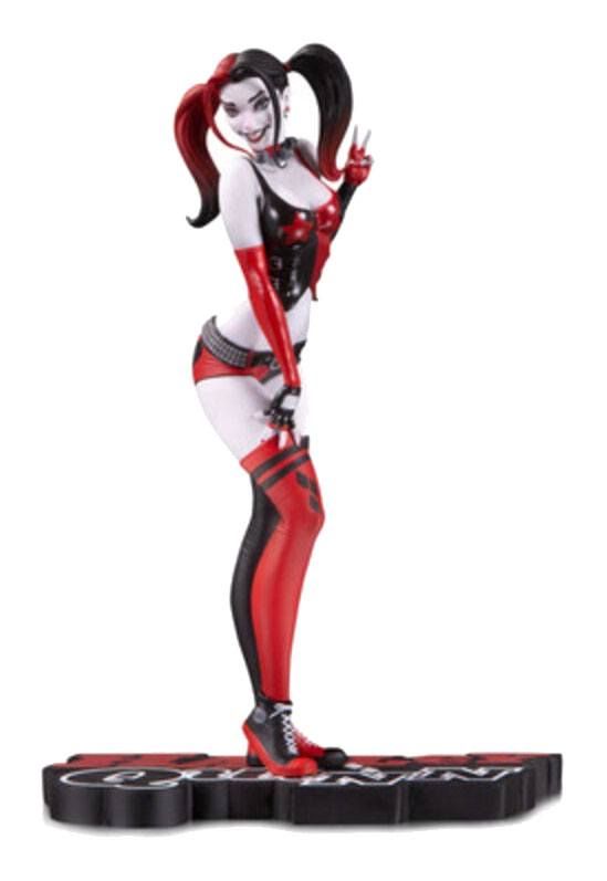 DC Comics Red, White & Black Statue Harley Quinn by Scott Campbell 18 cm DC Direct