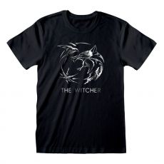 The Witcher T-Shirt Silver Ink Logo Size L