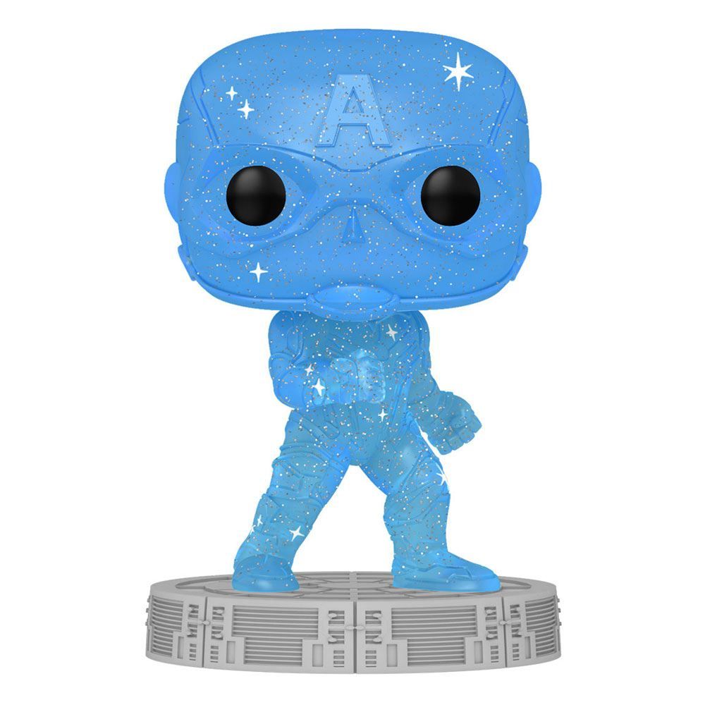 Infinity Saga POP! Artist Series Vinyl Figure Captain America (Blue) 9 cm Funko