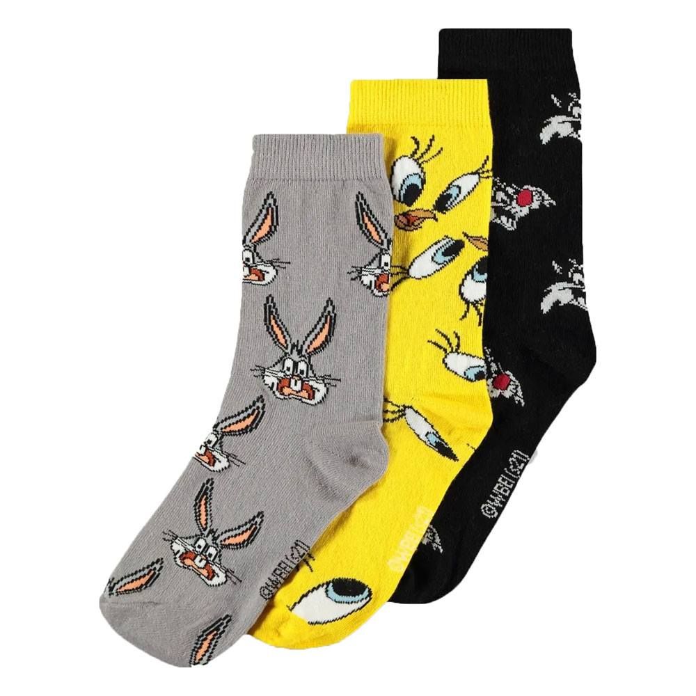 Looney Tunes Socks 3-Pack Three Icons 39-42 Difuzed