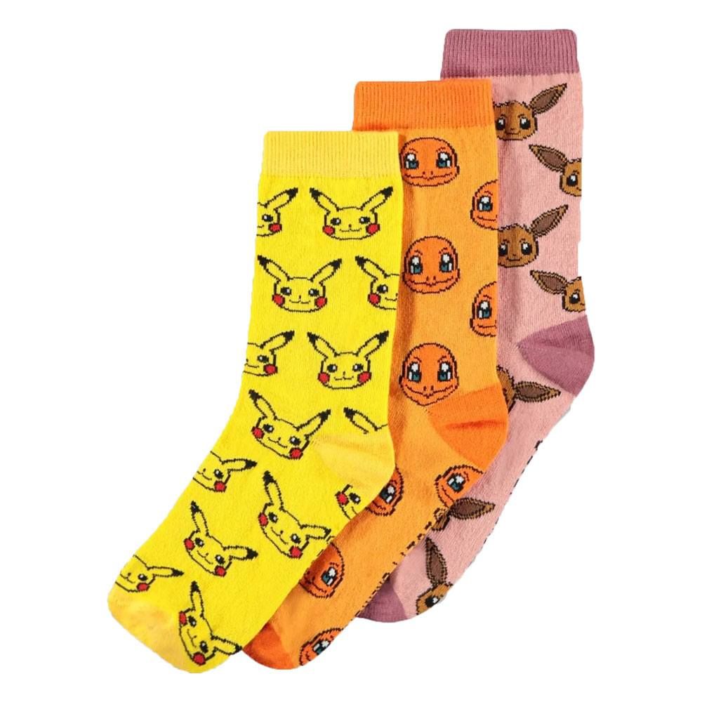 Pokémon Socks 3-Pack Three Icons 39-42 Difuzed